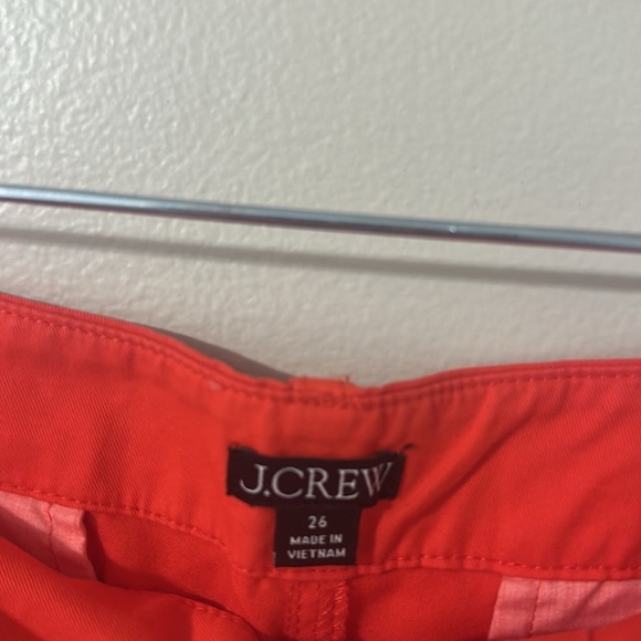 J. Crew Womens Red Chino Wide Legged Pants Sz 26 Preppy Academia Coastal Chic - Picture 5 of 6